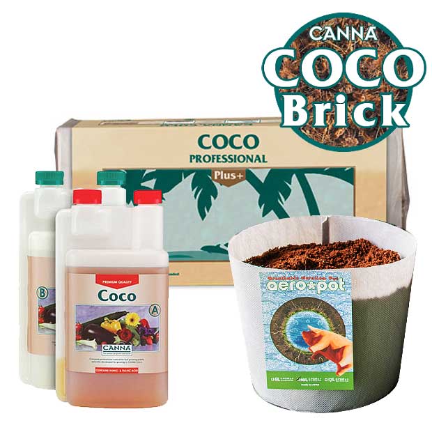 CANNA Coco ブリック40L + 1L A/B 送料無料セット